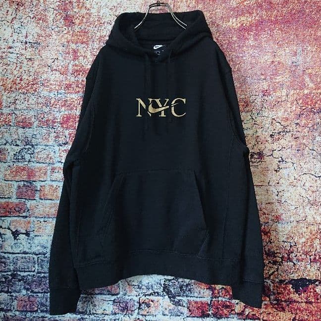 美品 NIKE ナイキ ニューヨーク NYC限定 自由の女神 裏起毛 パーカー