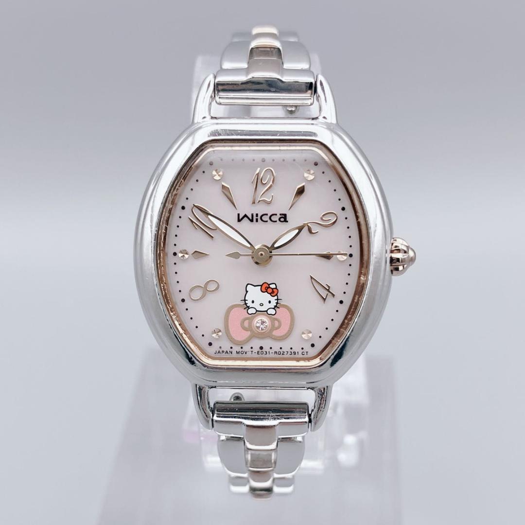 極美品】Wicca ハローキティ 45周年モデル レディース ソーラー 稼働