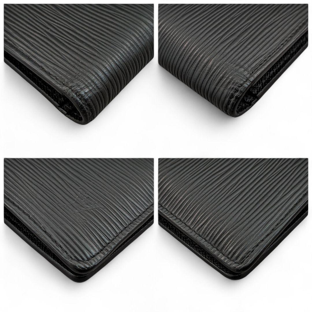 美品 ルイヴィトン ポルトフォイユ ブラザ エピ ノワール 長財布 箱