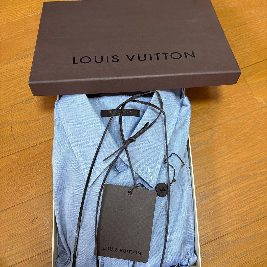 ルイヴィトン　ボタンダウンシャツ サイズ41 ブルー LOUIS VUITTON BUTTON UP DRESS SHIRT BLUE MENS 41 | eBay