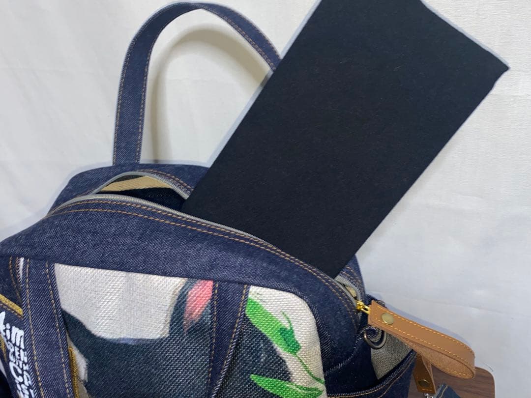 マロン様専用ページ☆岡山デニム☆黒猫☆リュック対応☆4wayボストン