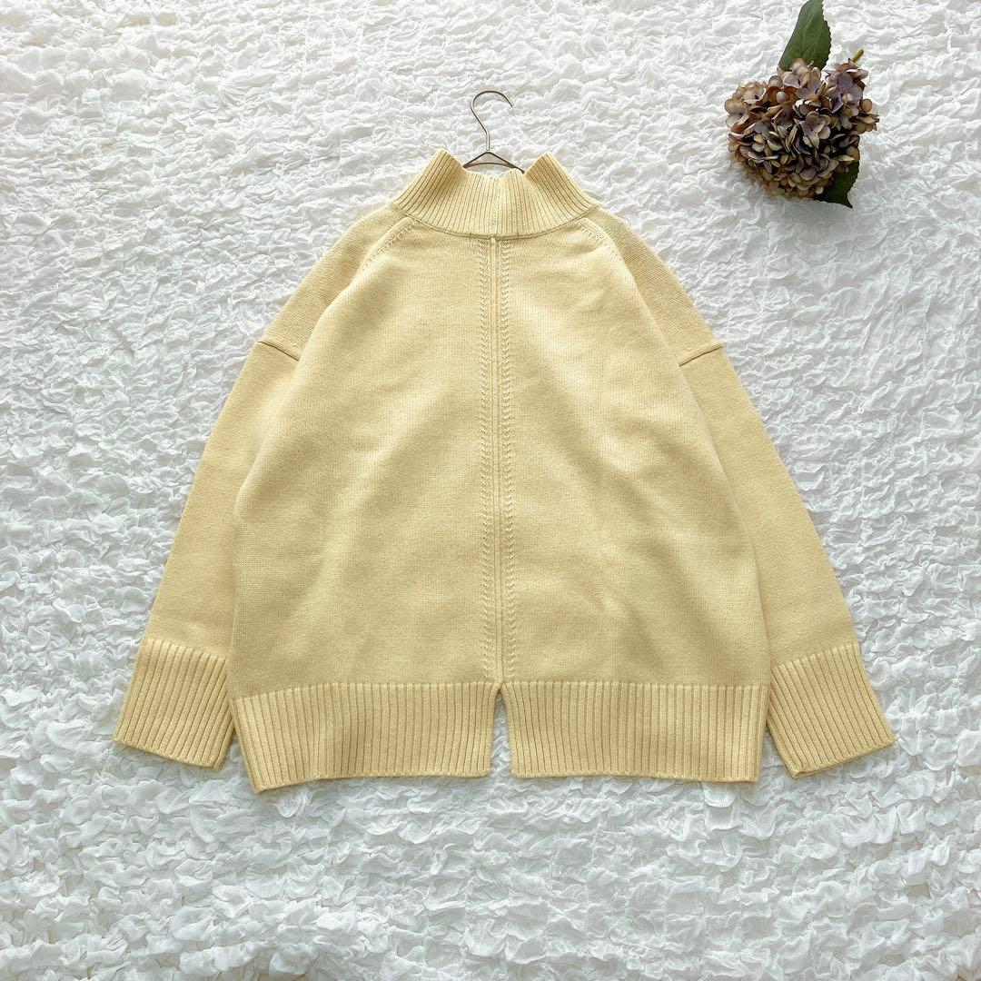 23区 ウール カシミヤブレンド スタンドネックニット 38