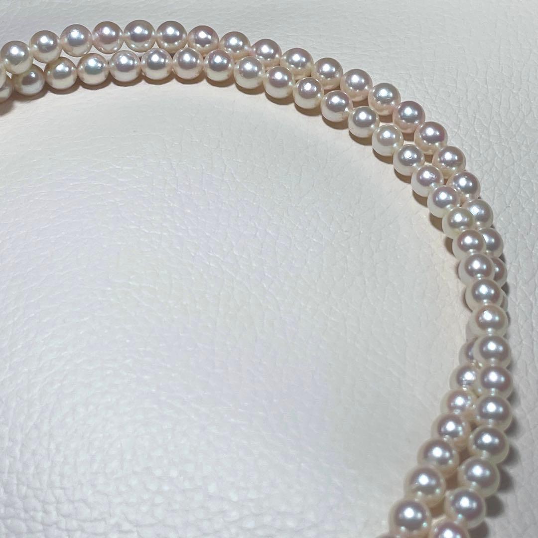 ロング/2連✨️ あこや真珠 パール ネックレス 約6.0~6.5mm 本真珠