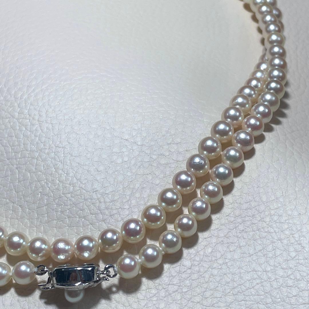 ロング/2連✨️ あこや真珠 パール ネックレス 約6.0~6.5mm 本真珠