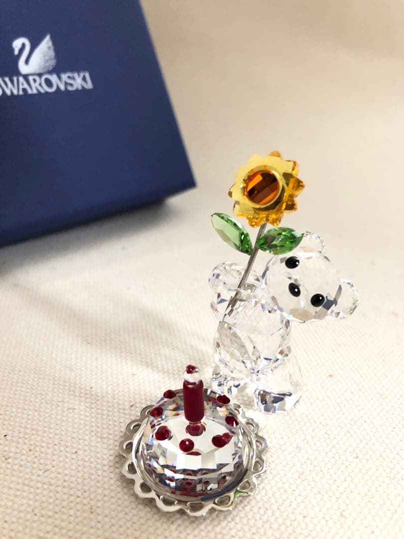 値下げ➡︎【SWAROVSKI】Krisベア+ケーキSET クリスタルオブジェ krisベア-30th-anniversary-set-