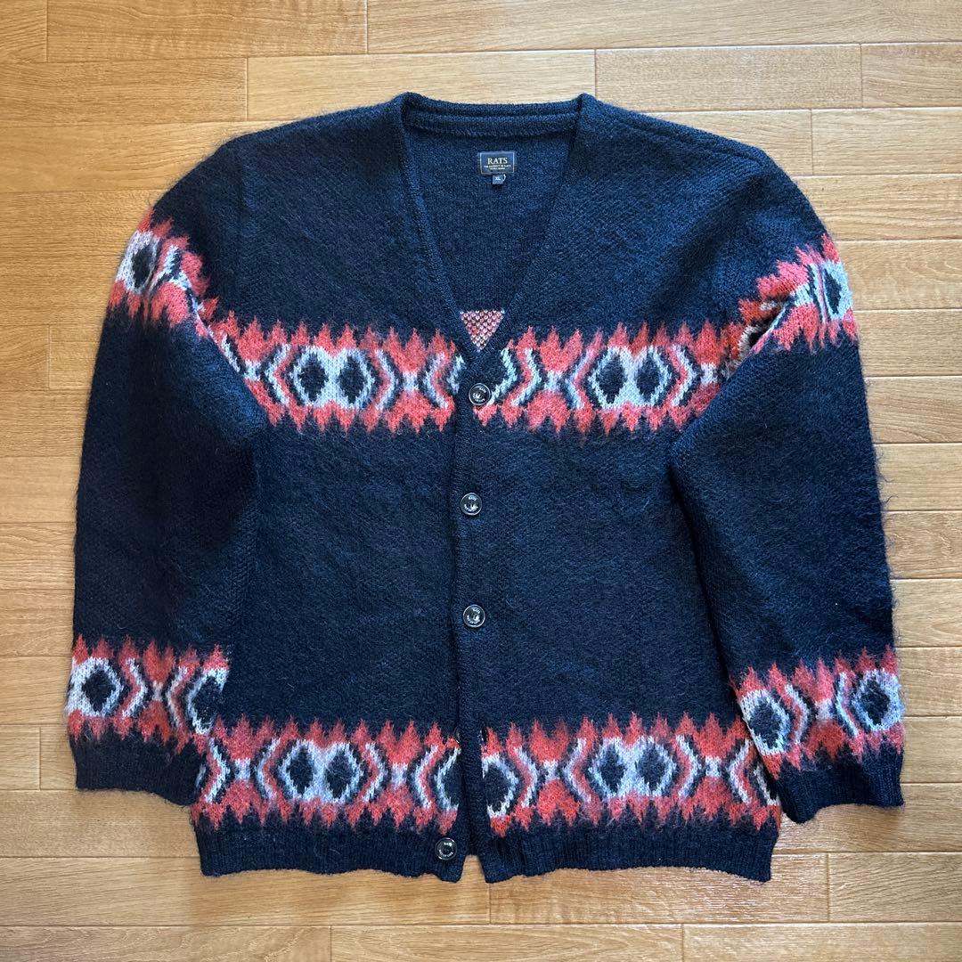 RATS NATIVE MOHAIR KNIT CARDIGAN 木村拓哉着用