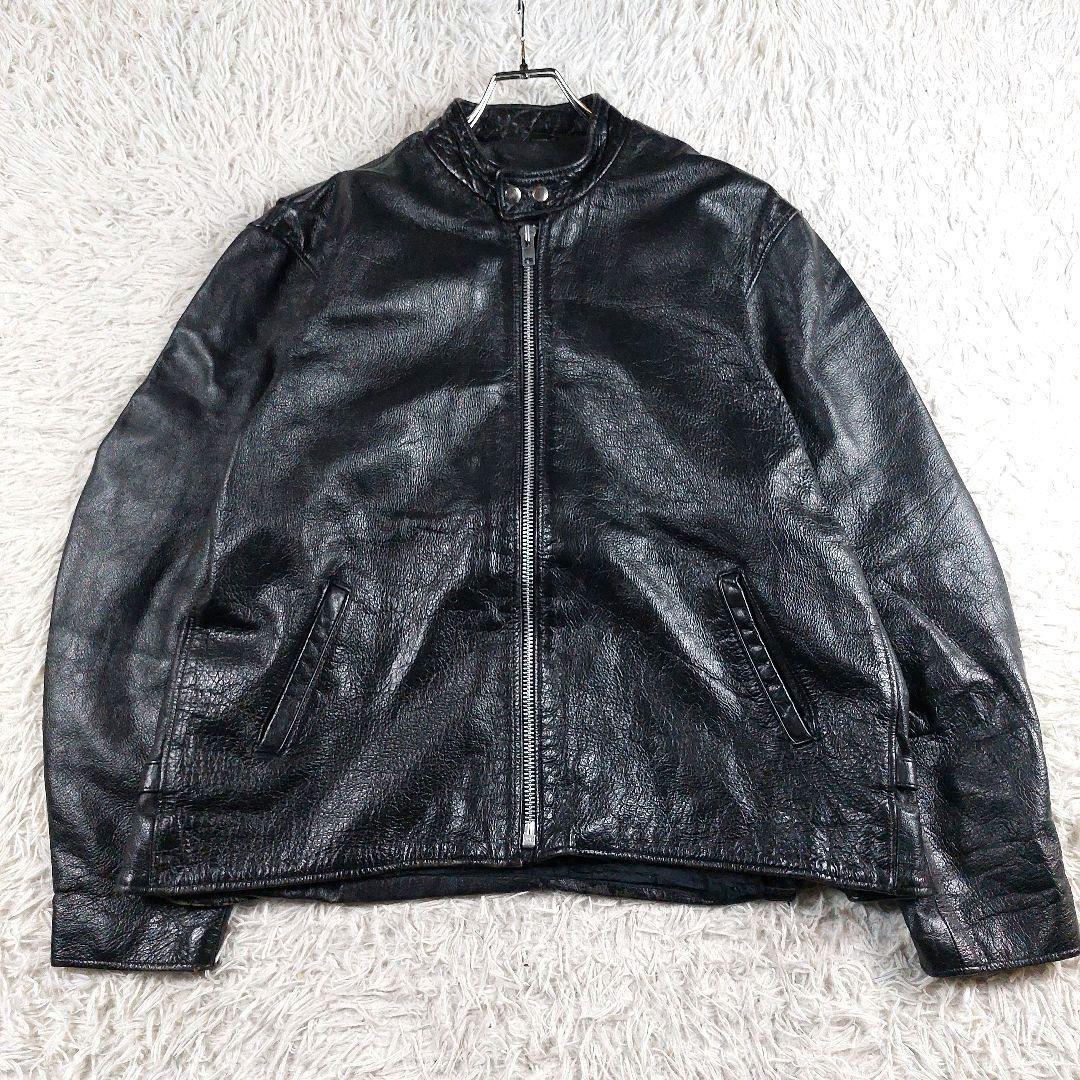 短丈 y2k archive 本革 シングルレザーライダース 90~00s 50 - メルカリ