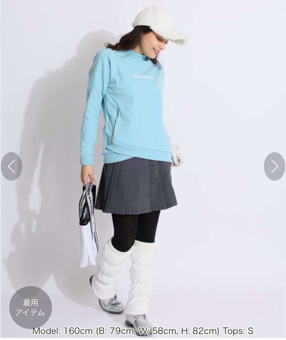 新品！テーラーメイドゴルフ 防風保温 変形裾リブネックプルオーバー M