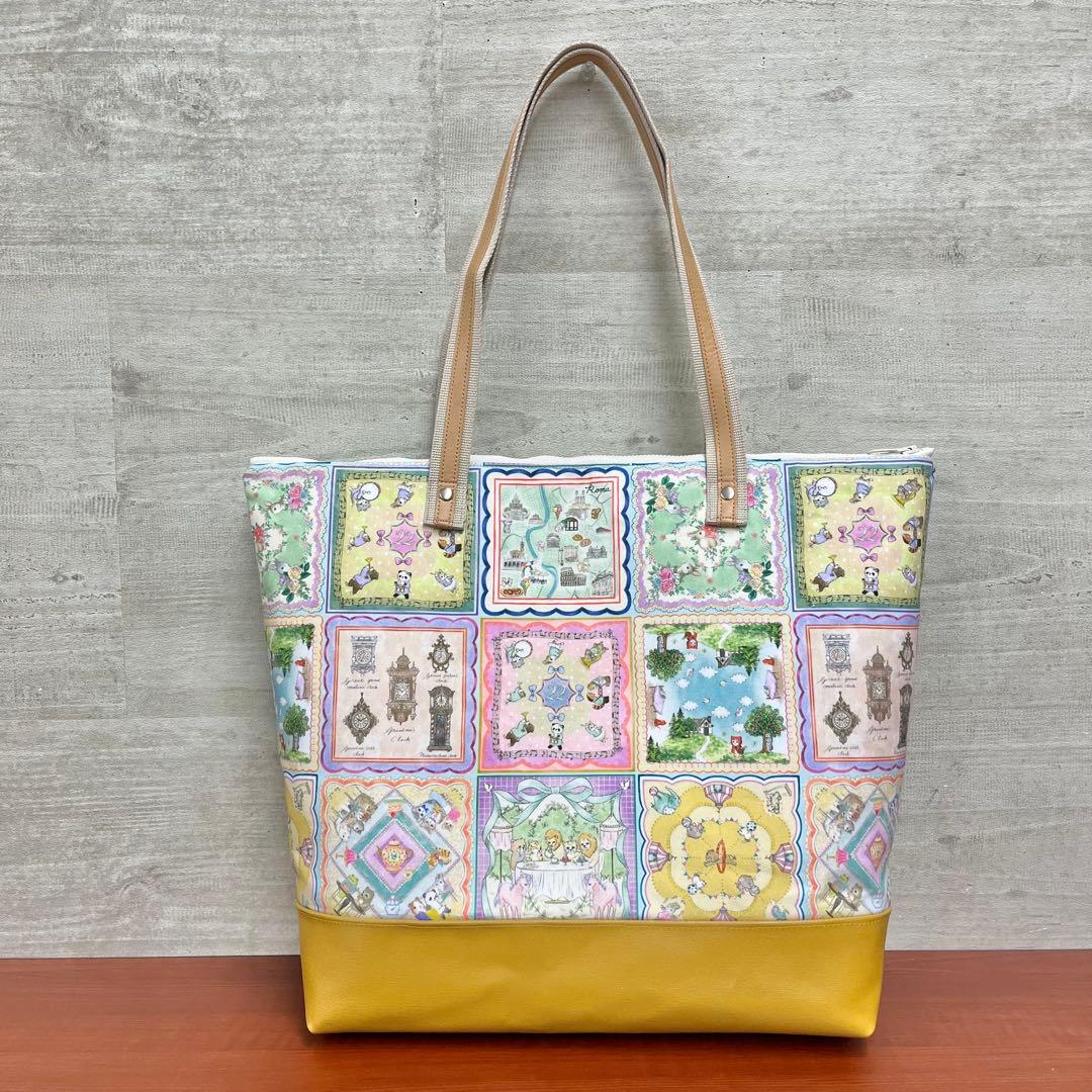 yukiemonハンドメイド 新作セミオーダー ビッグトート＆巾着バック②