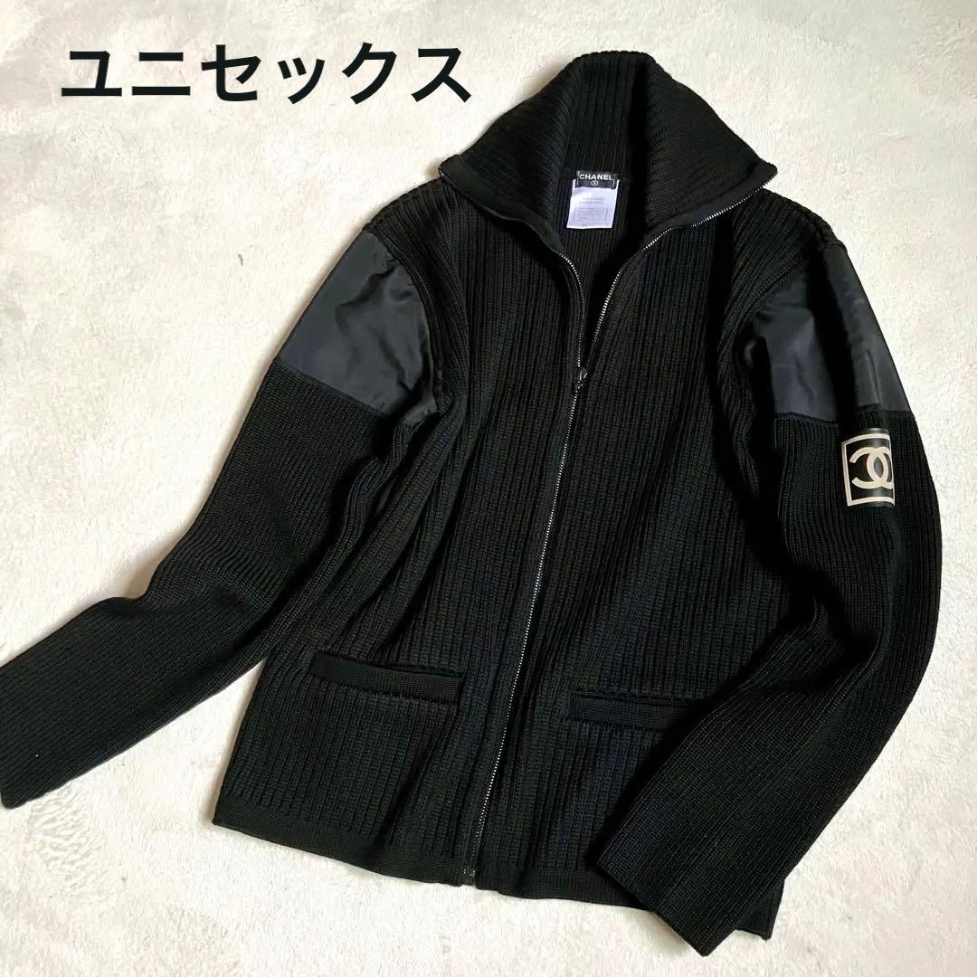 美品]CHANEL シャネル スポーツライン ニットジャケット ココマーク