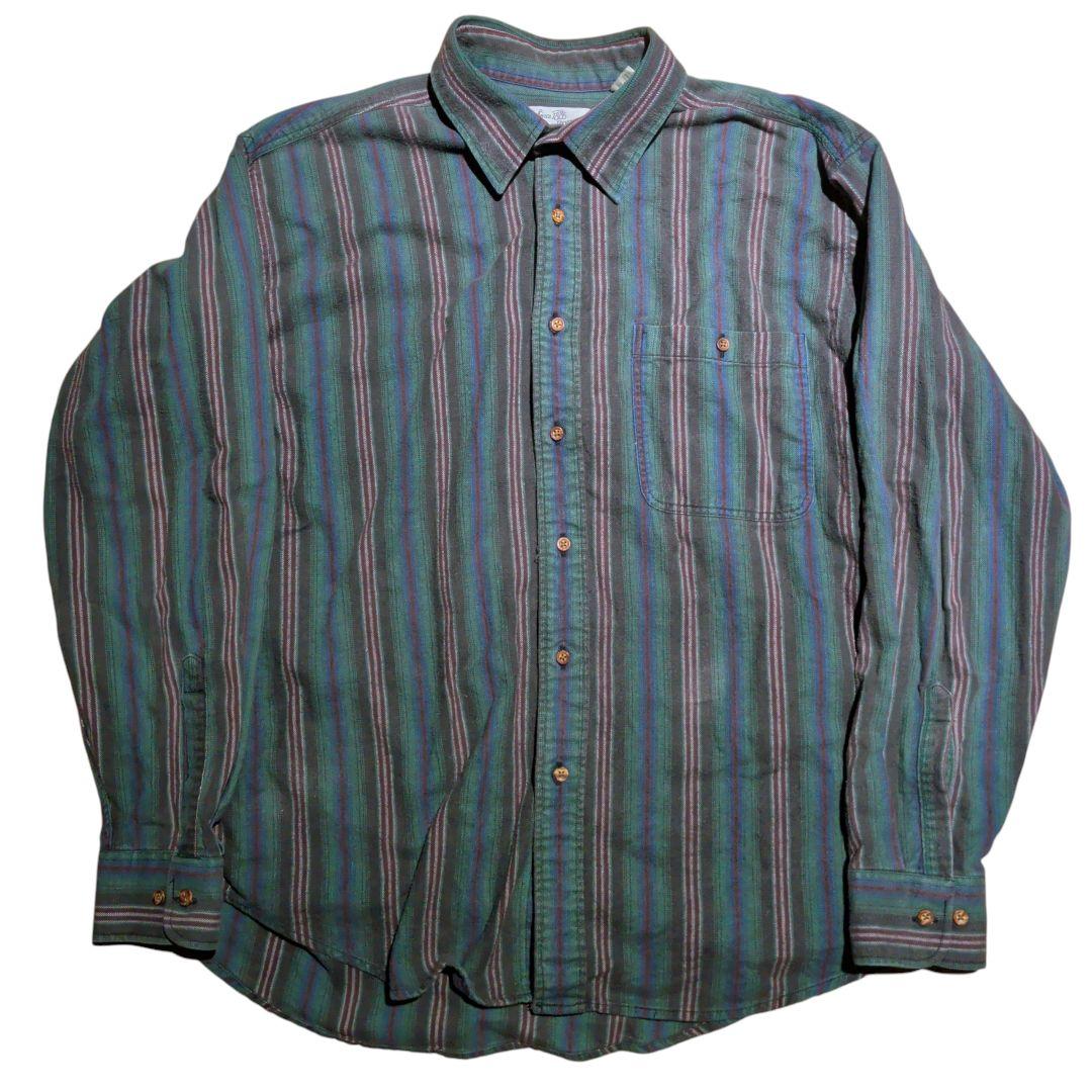 Sears Roebuck 90sフランネルストライプシャツ | Shop at Mercari from