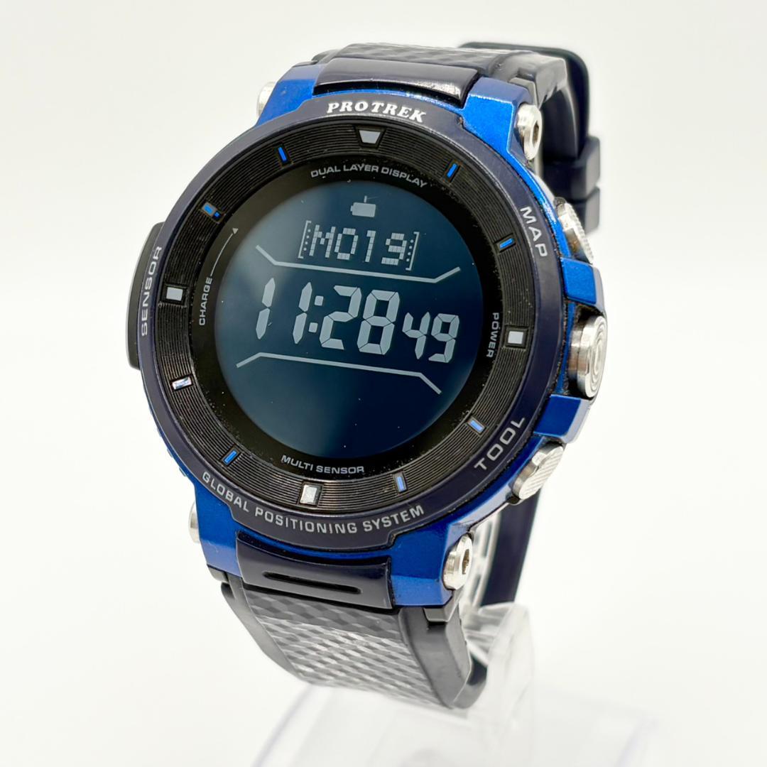 861●美品● CASIO カシオ PROTREK smart WSD-F30 WSD-F30-BK メンズスマートウォッチ PRO TREK Smart（プロトレック
