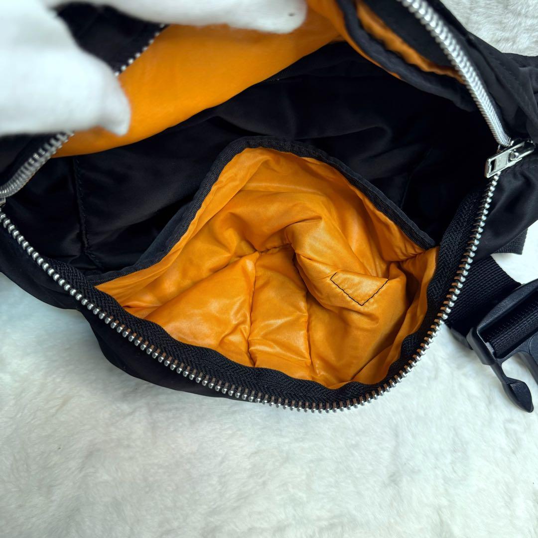 極美品】ポーター タンカー ウエストバッグ ウエストポーチ ブラック