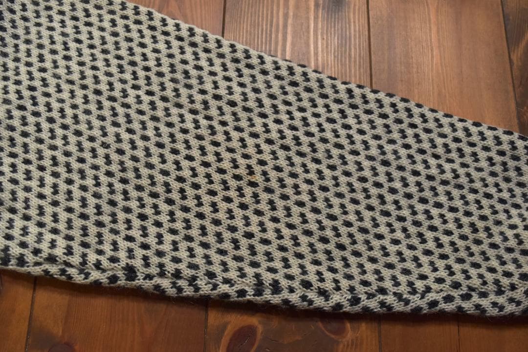 L.L.Bean ノルウェー製バーズアイニットセーター ホワイト