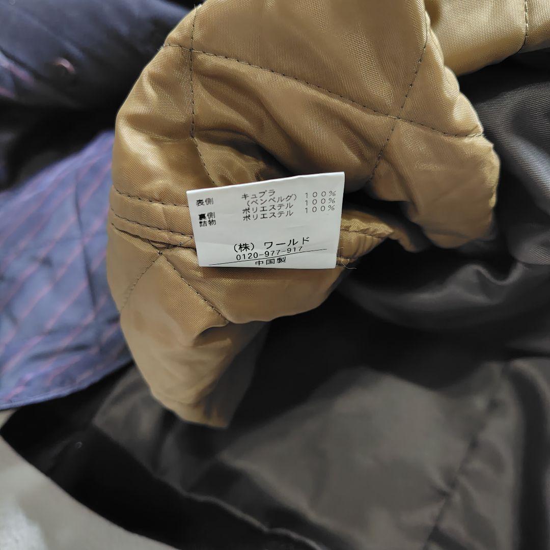 極美品 タケオキクチ 2way ステンカラー ライナー付き ヘリンボーン L