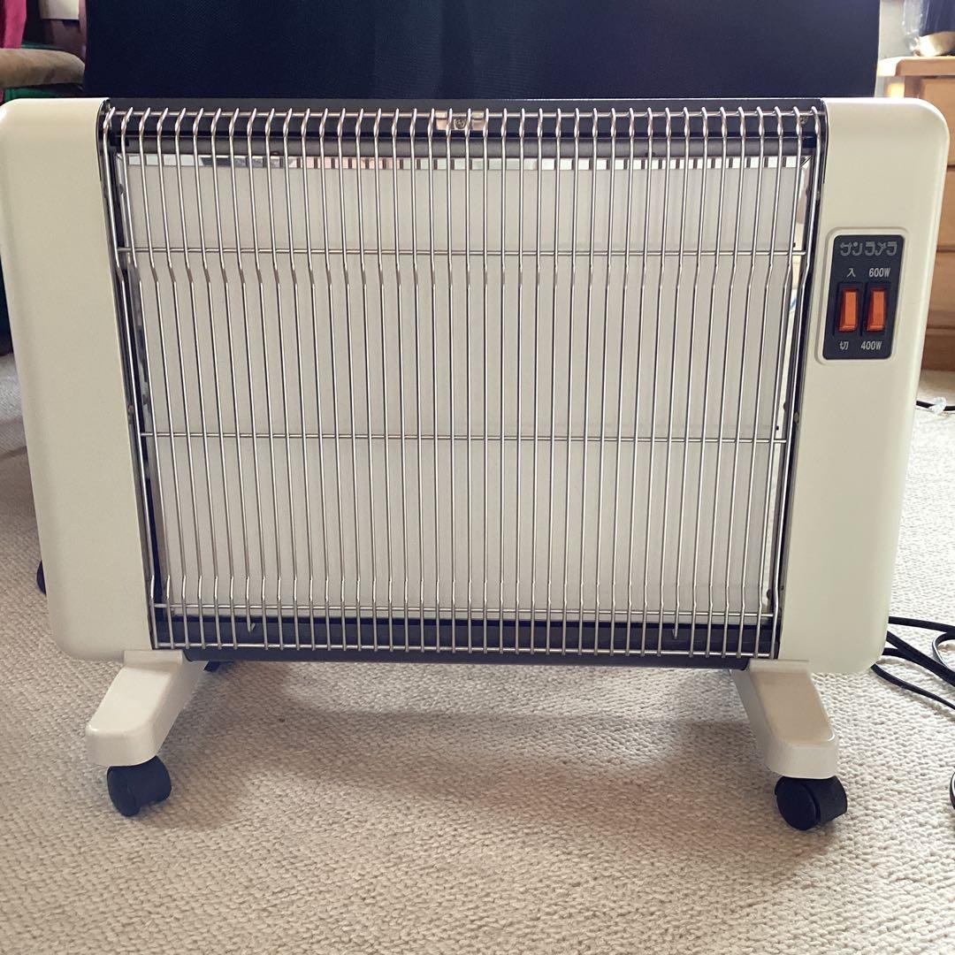 コンパクト電気ヒーター サンラメラ600W 400W - メルカリ