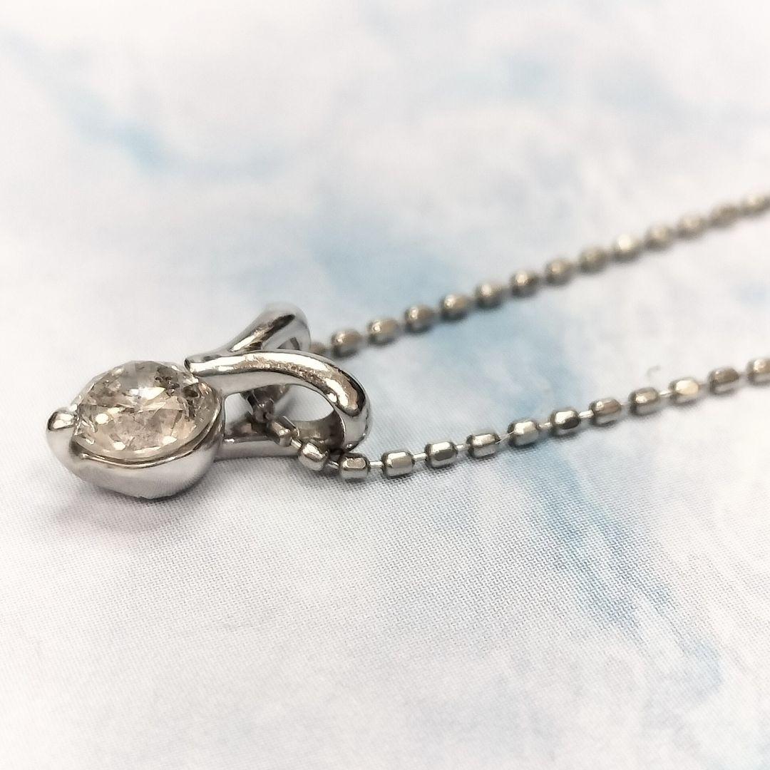 タイムセール♡Pt850/Pt900ダイヤモンドプチネックレス 0.30ct