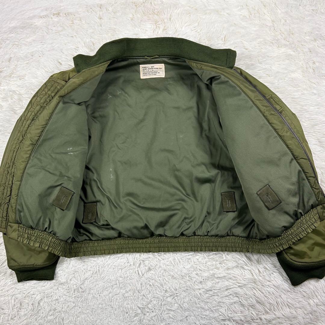 AVIREX G-8 フライトジャケット オリーブ XL 中綿 大きいサイズ 緑