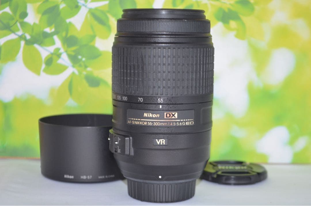 美品 超望遠レンズ☆ニコン Nikon AF-S 55-300mm☆手振れ補正付 ニコンD ニコン Nikon D5500 AF-S 55-300mm VR 望遠 レンズセット