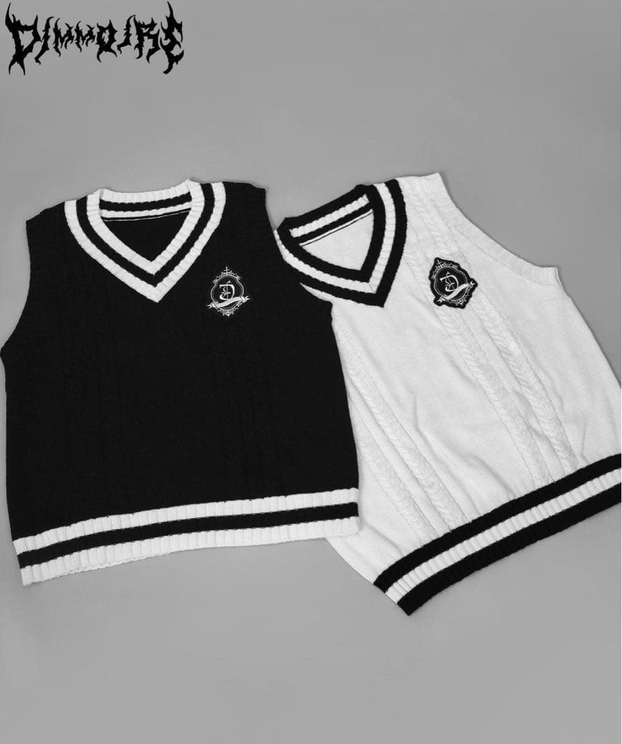 最終値下げ 新品未使用 dimmoire ディムモアール 学園ニットベスト 白