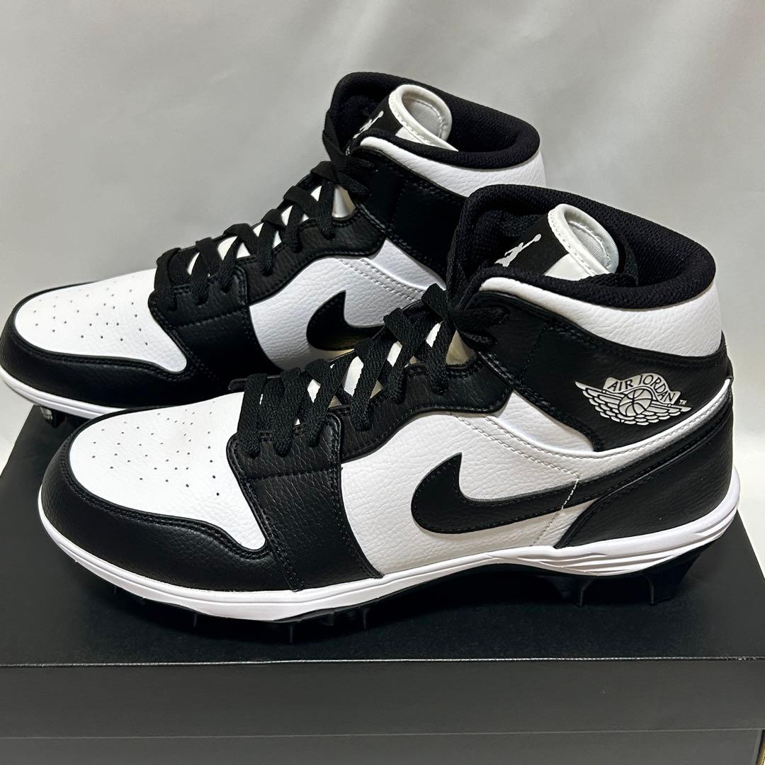 Jordan 1 Mid TD Panda　アメフト スパイク 28.0cm　Ｔ
