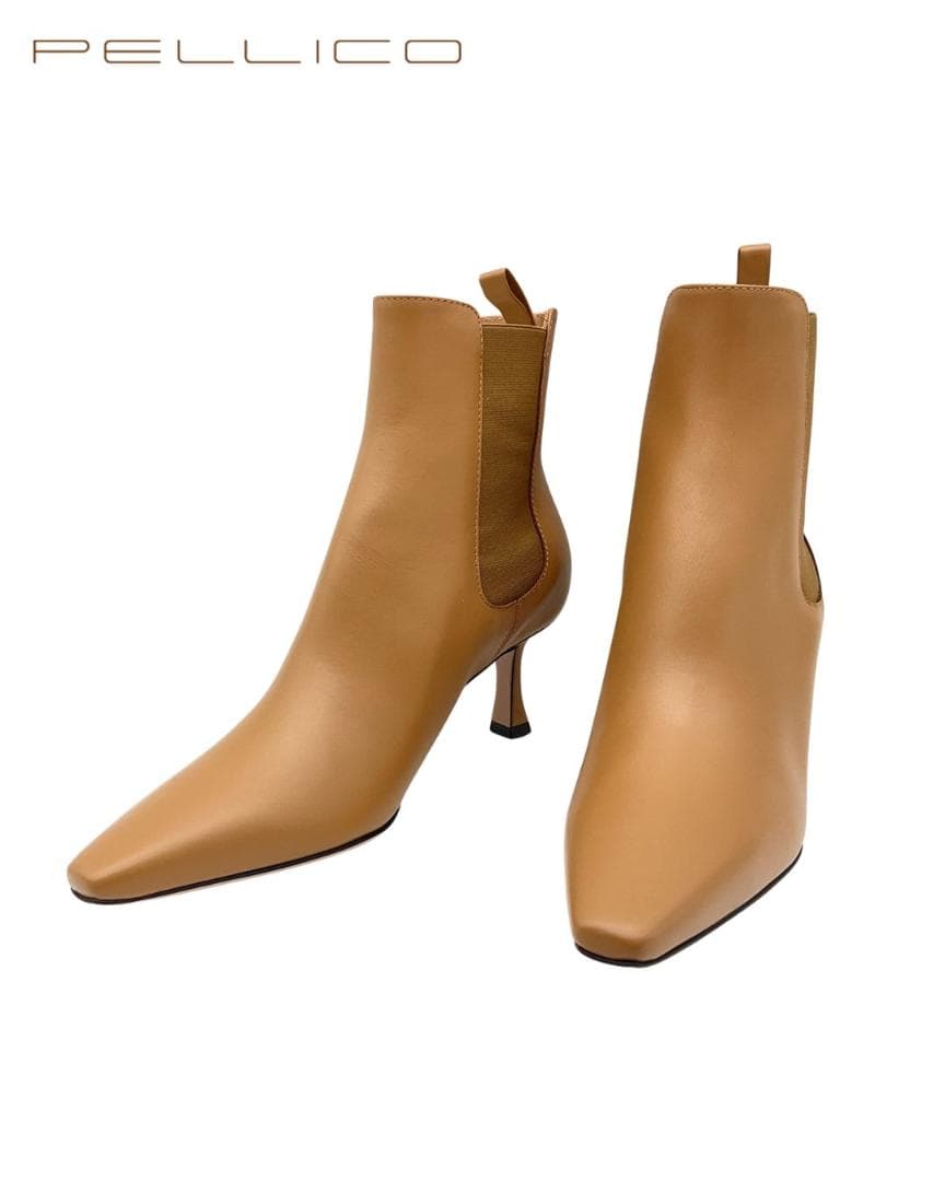 未使用】PELLICO VENERE サイドゴアヒールブーツ 37.5 - メルカリ