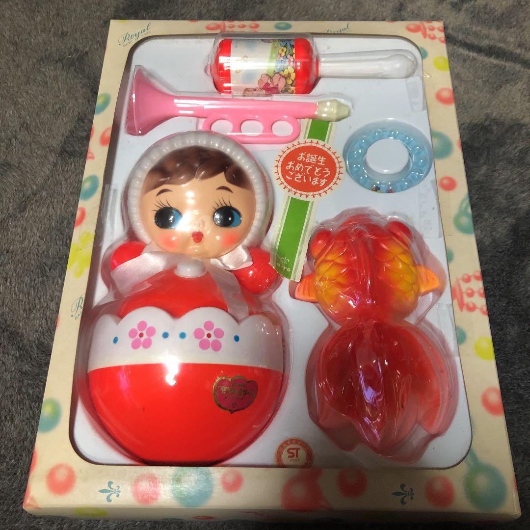 レトロ おきあがりこぼし 出産祝いセット Amazon.co.jp: 起き上がりこぼし おきあがり・ムックリ 出産祝い 御祝