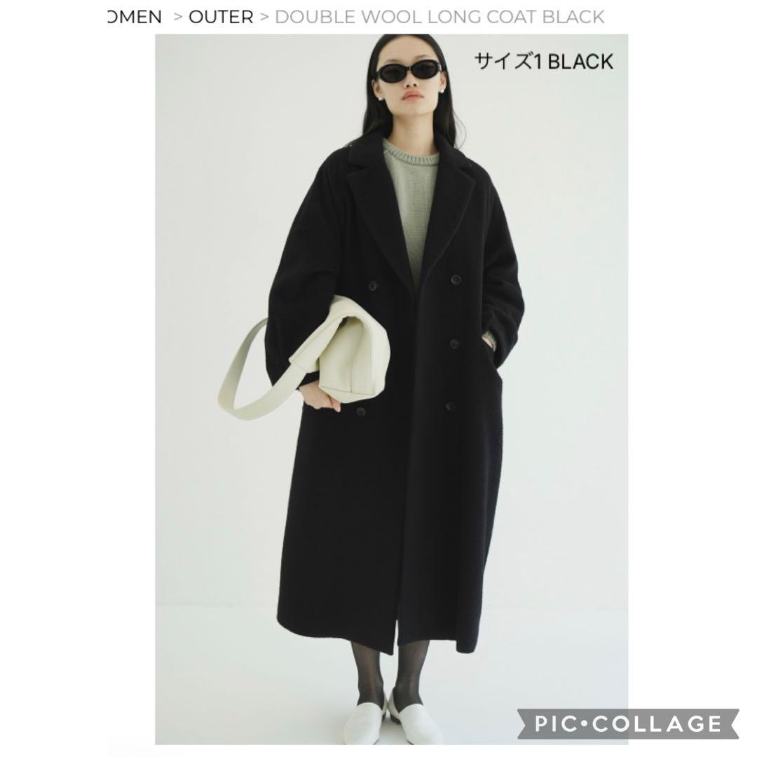 25AW CLANE ダブルウールロングコート コート タグ付き/美品/試着のみ