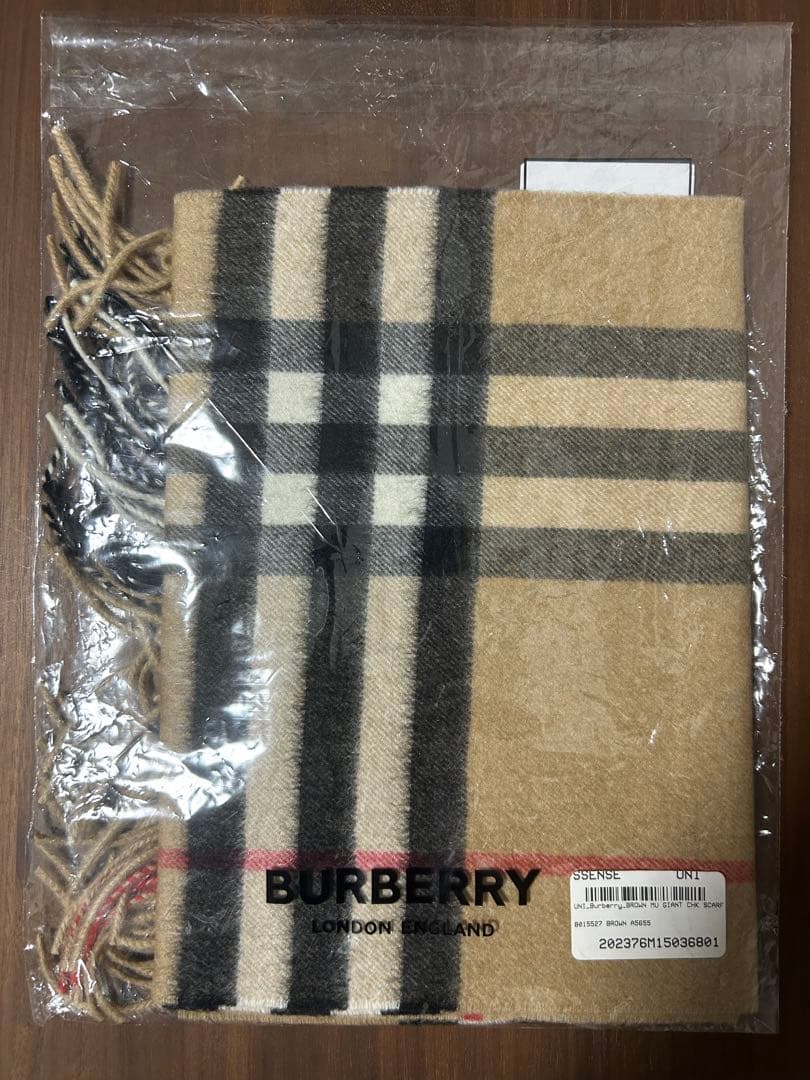BURBERRY バーバリー マフラー カシミア100％ チェック 新品未使用 BURBERRY（バーバリー） 未使用 カシミヤ100％ チェック柄 マフラー