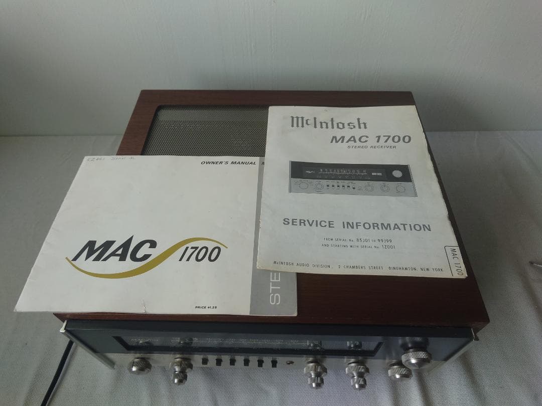 ☆McINTOSH・マッキントッシュ☆MAC1700☆レシーバー・アンプ