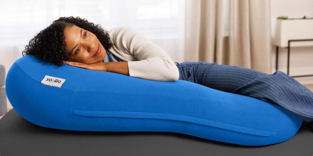 Yogibo roll smile RSM-TQ クッション ロール型 青 Yogibo Roll Smile – Yogibo Singapore