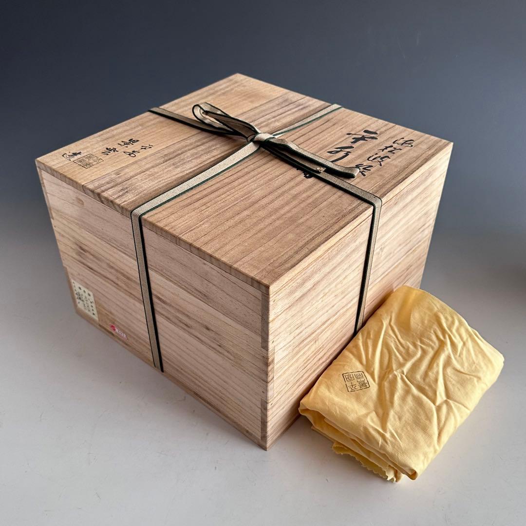 茶道具 色絵 海松波 平水指 手塚景雲 共箱 夏 稽古 茶会 - メルカリ