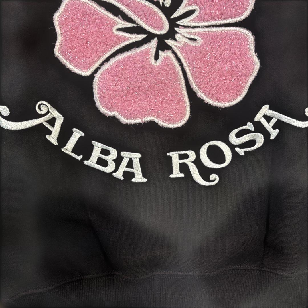 新品 ALBAROSA アルバローザ 立体ロゴ 刺繍ロゴ ジップアップパーカー