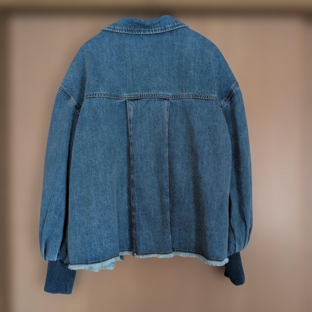 【ビアズリー】FRIPIER パフ袖カバーオールデニムジャケット/良品 BEARDSLEY（ビアズリー）の「《FRIPIER》パフ袖カバーオールデニム