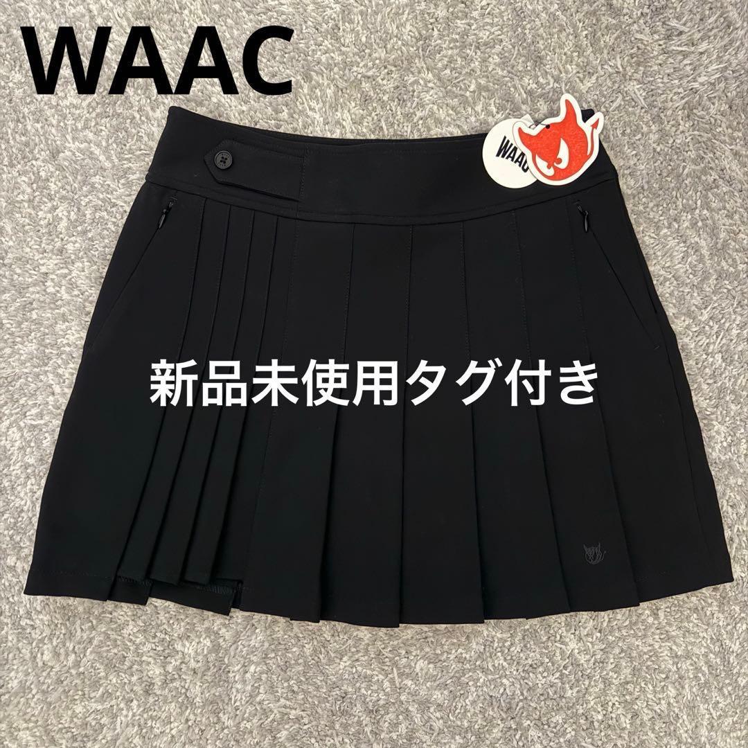 WAAC ワック プリーツ スカート パンツ Lサイズ ブラック ゴルフ 新品 WAAC ワック プリーツ スカート パンツ Lサイズ ブラック ゴルフ 新品