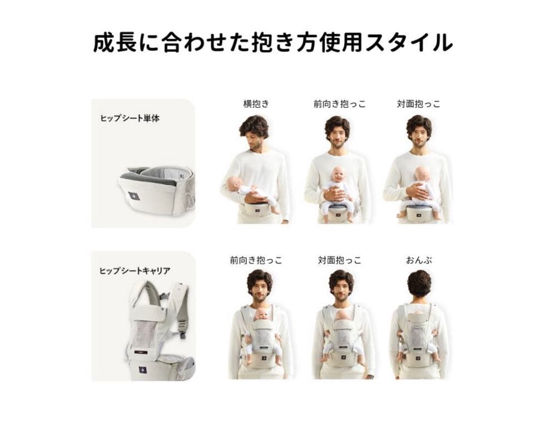 POGNAE ポグネー 抱っこ紐 MAXB デニムベージュ ベビー・キッズ 外出