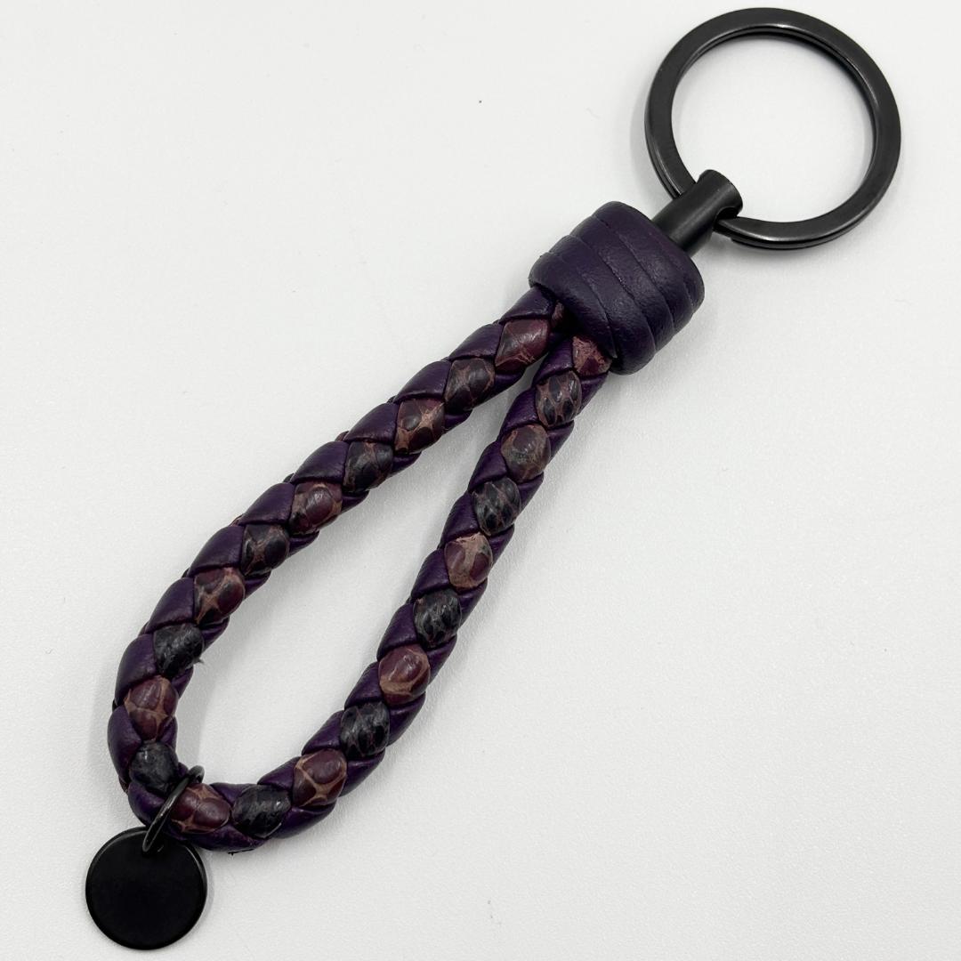 付属品完備✨️希少色 ボッテガヴェネタ イントレチャート キーリング