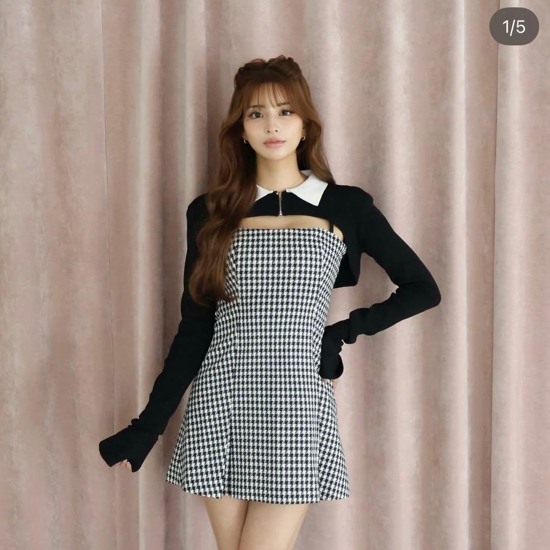 ワンピース Randy Houndstooth ensemble Houndstooth ensemble – Randy