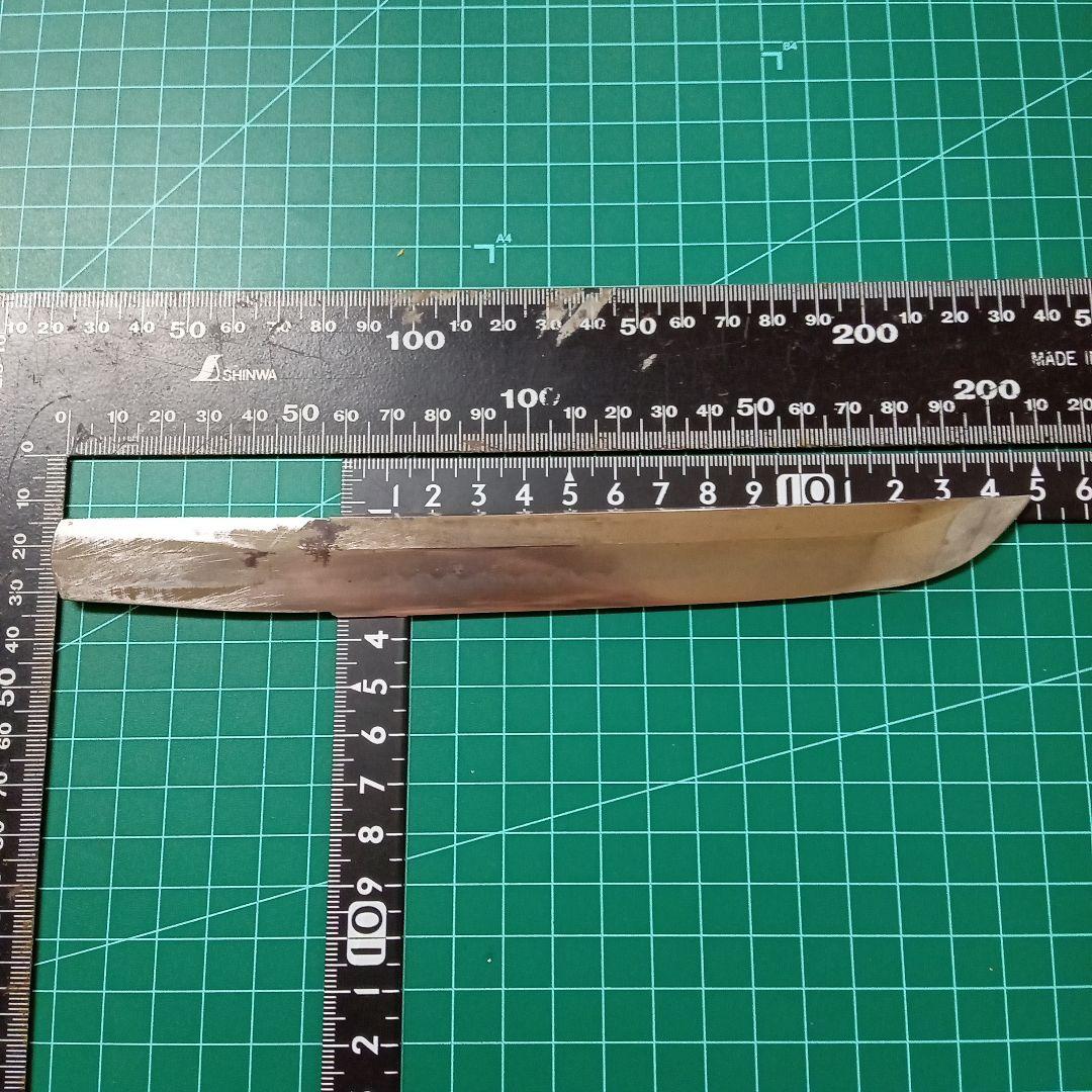 【ナイフ加工用玉鋼/合法サイズ】無銘脇差/錆身日本刀切先部分残欠※刃引き済み※ ナイフ加工用玉鋼/合法サイズ】無銘脇差/錆身日本刀切先部分残欠