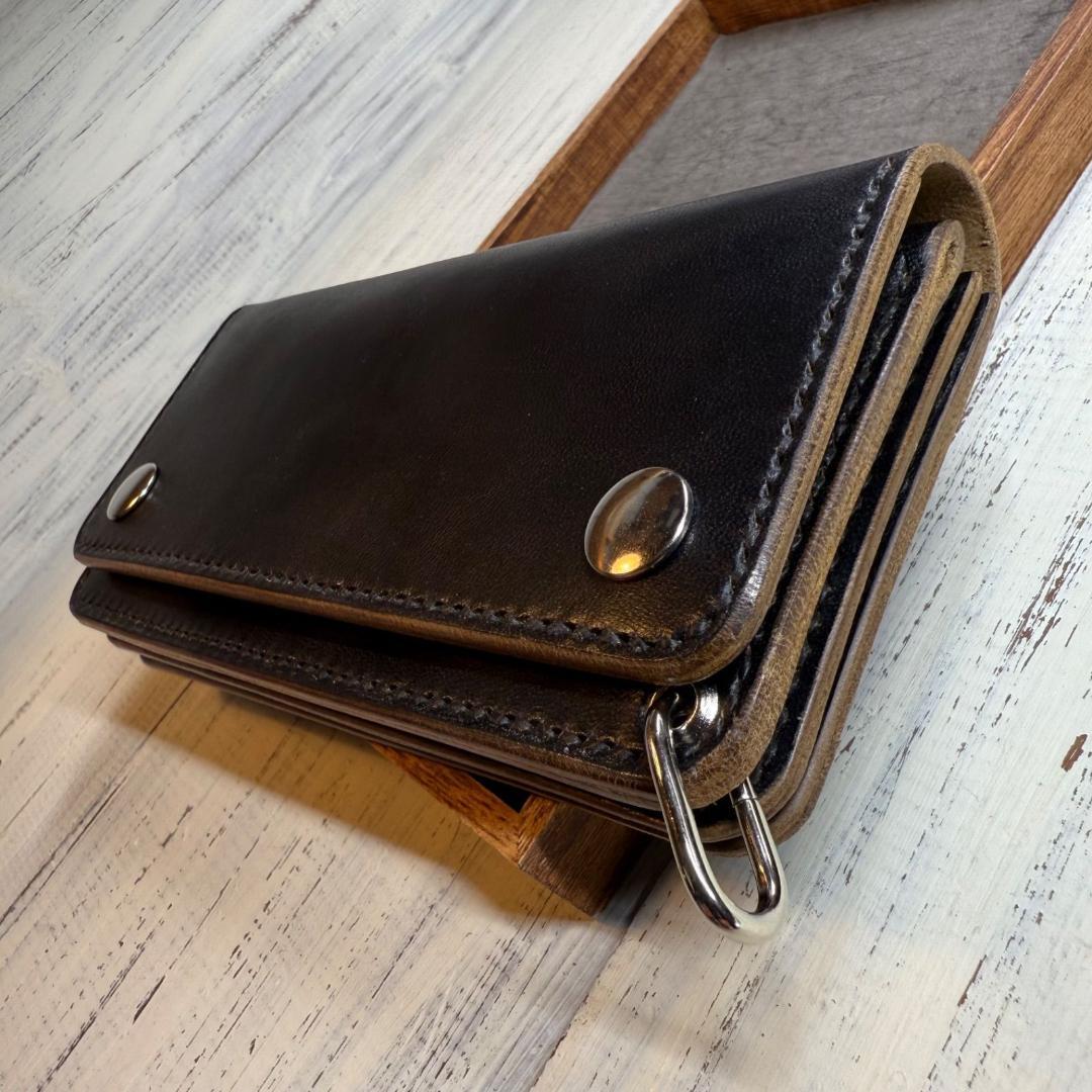 トラッカーウォレット ロング 3層】 ホースバット シルバー TALON