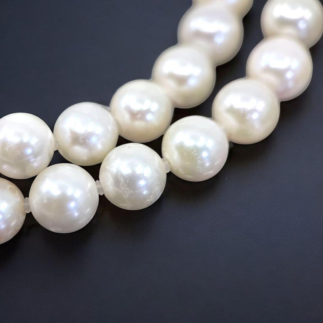 【高島屋購入品】アコヤ　パール　本真珠　ネックレス　シルバー　大珠　8.5mm