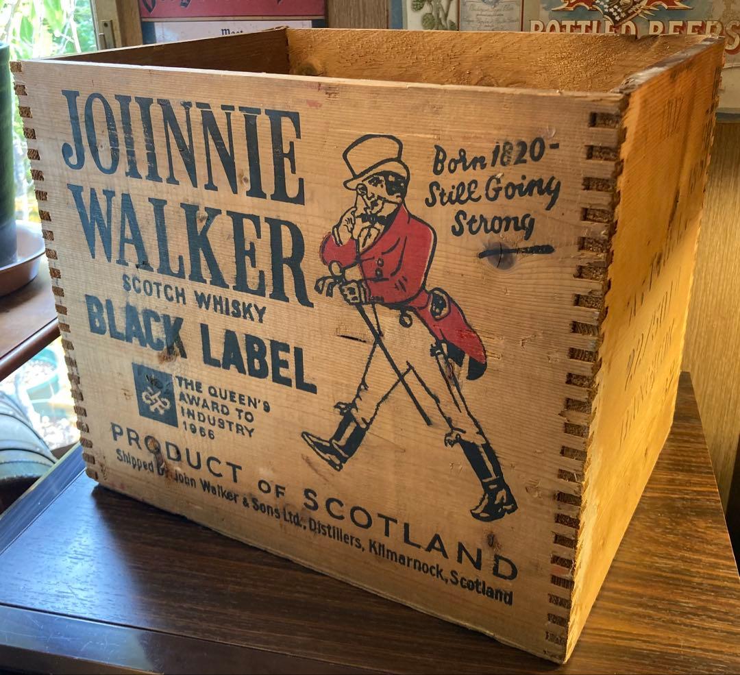 ジョニーウォーカー ウイスキー ヴィンテージ 木箱 英国 イギリス 昭和