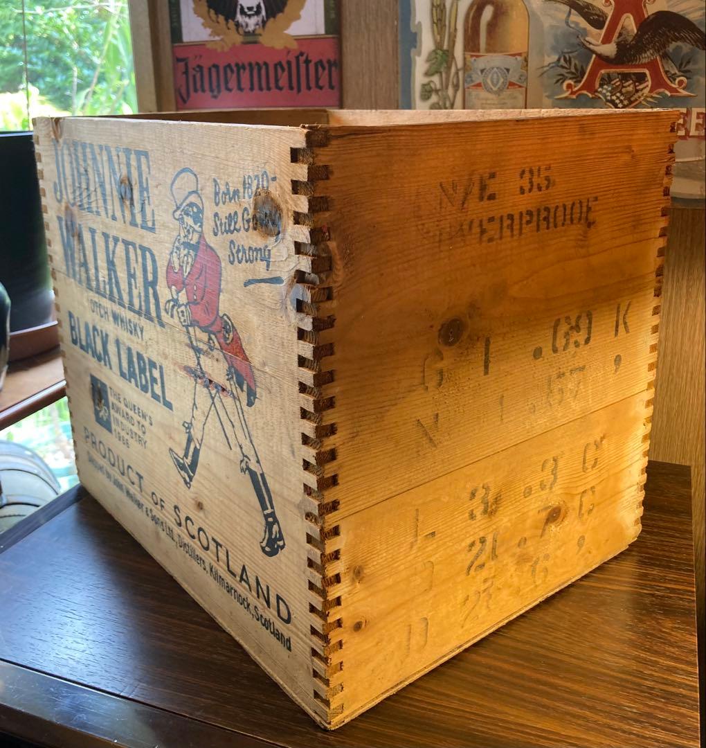 ジョニーウォーカー ウイスキー ヴィンテージ 木箱 英国 イギリス 昭和