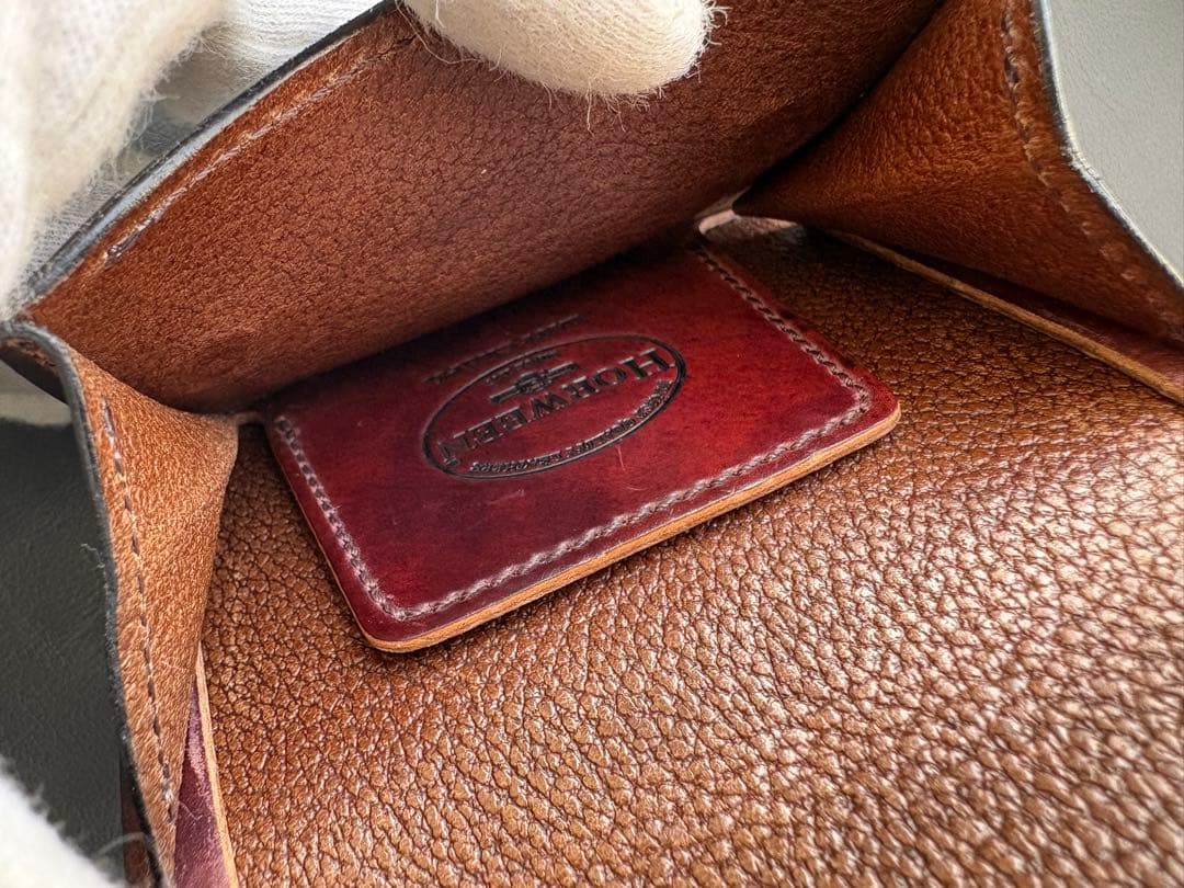 タング シェルコードバン マーブル バーガンディ ラストクロップス