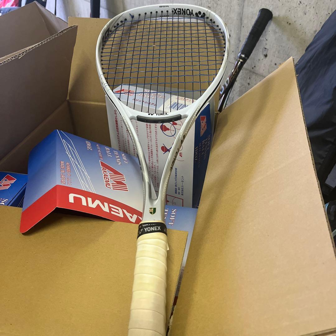 YONEX ナノフォース 8V 軟式用ラケット 白 ヨネックス(YONEX) ソフトテニスラケット 前衛向け NANOFORCE 8V REV