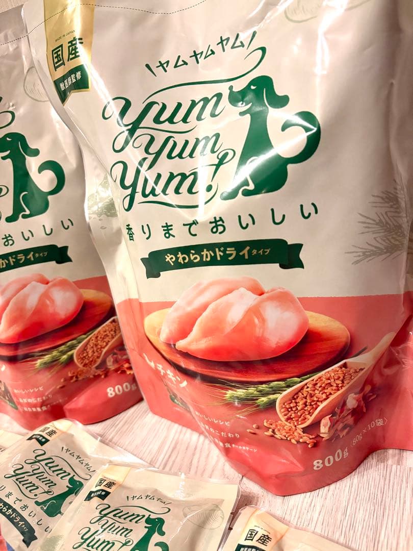 Yum Yum Yumチキン800g×2袋 マグロ80g×14袋 新品未開封 【楽天市場