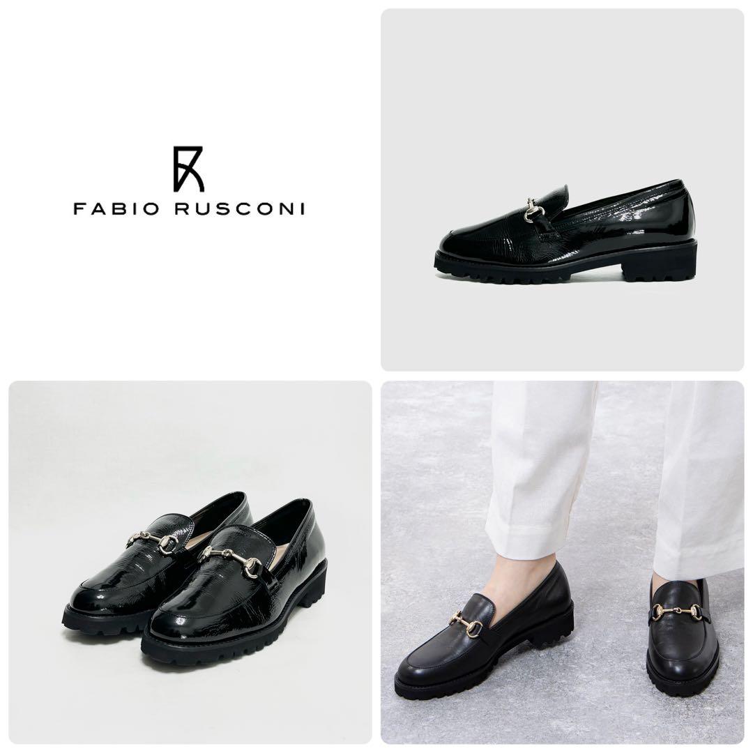 □美品 定4万 現行品 ファビオルスコーニ ローファー 37 23.5 ビット