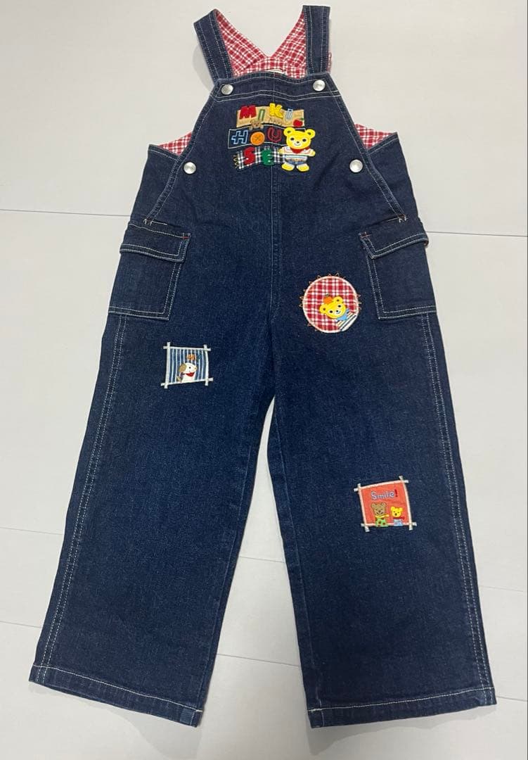 ミキハウス デニムオーバーオール 100cm - メルカリ