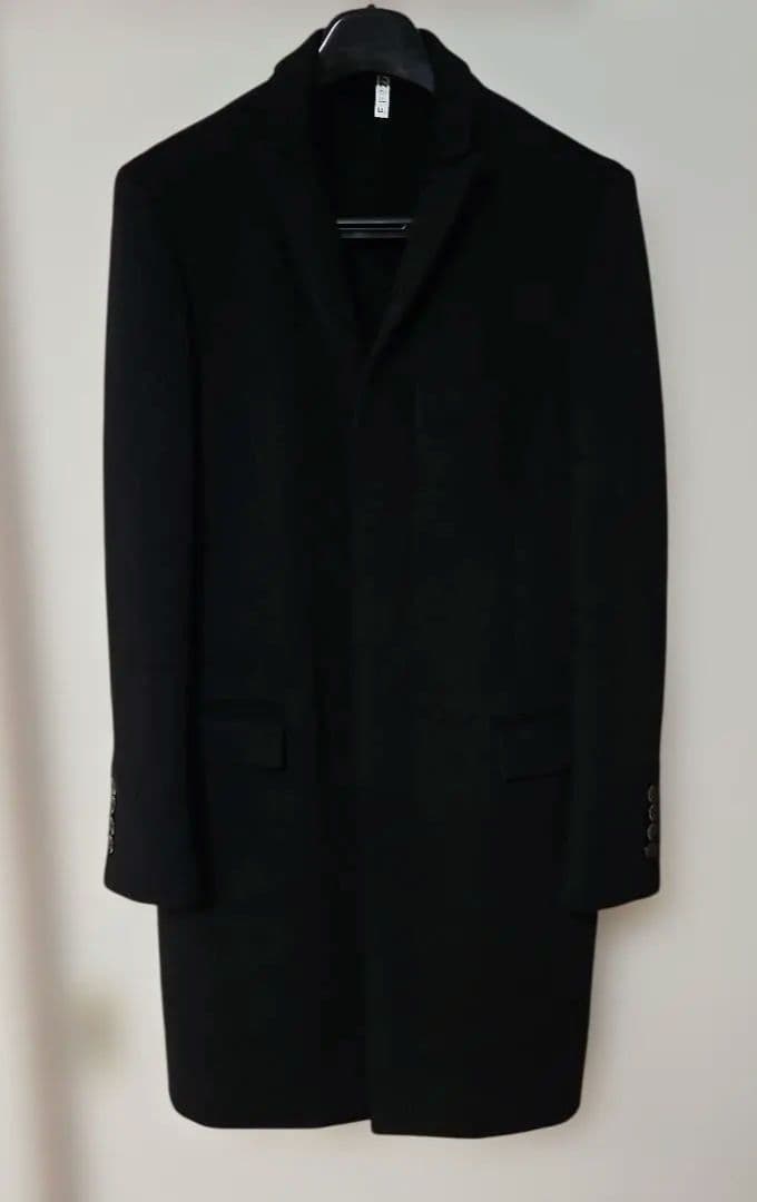 デザインワークス　カシミア100%　ブラック チェスターコート DESIGNWORKS（デザインワークス） チェスターコート コート 「24AW