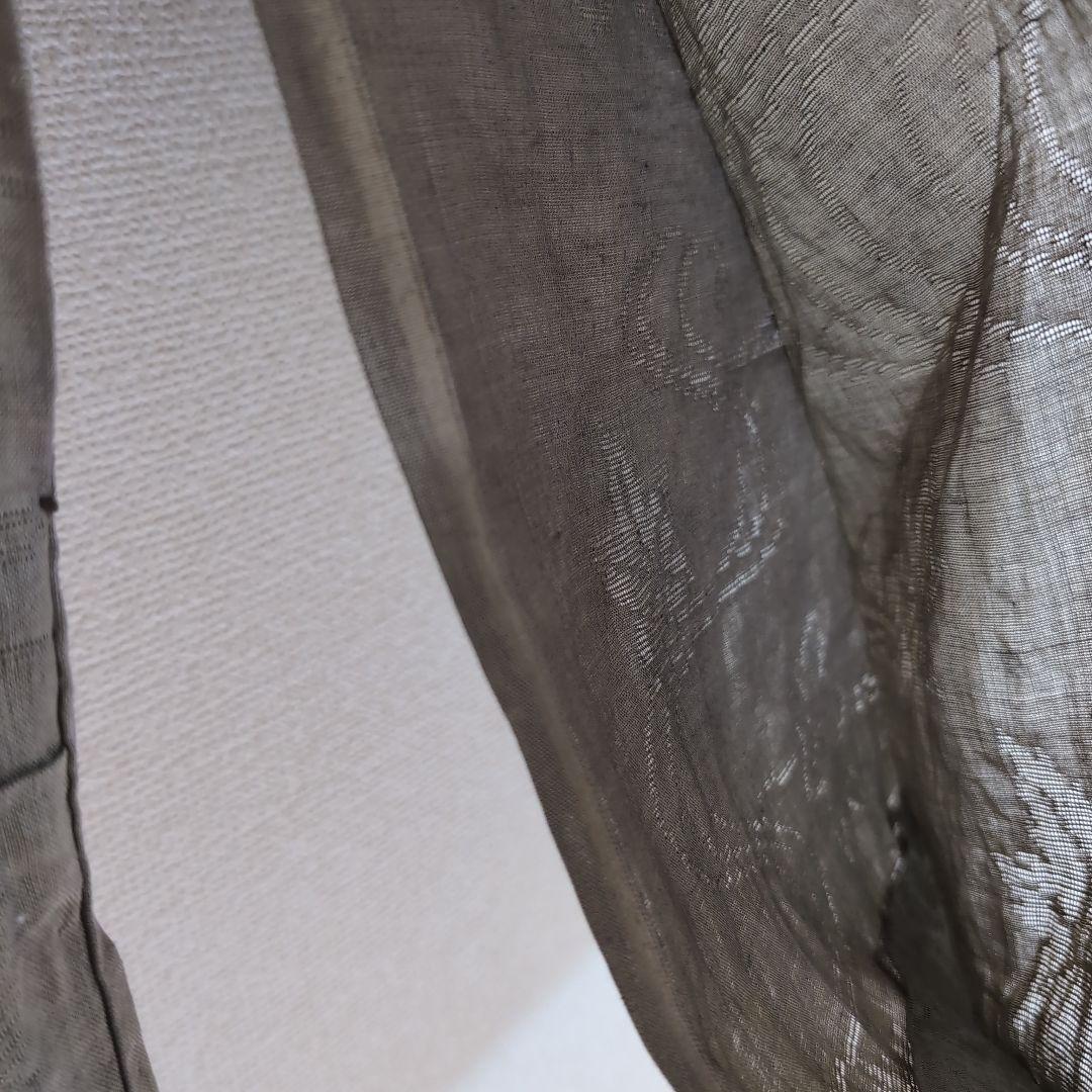 三花】本麻 洗える長襦袢 カラー襦袢 カーキ 利休鼠 リサイクル suの